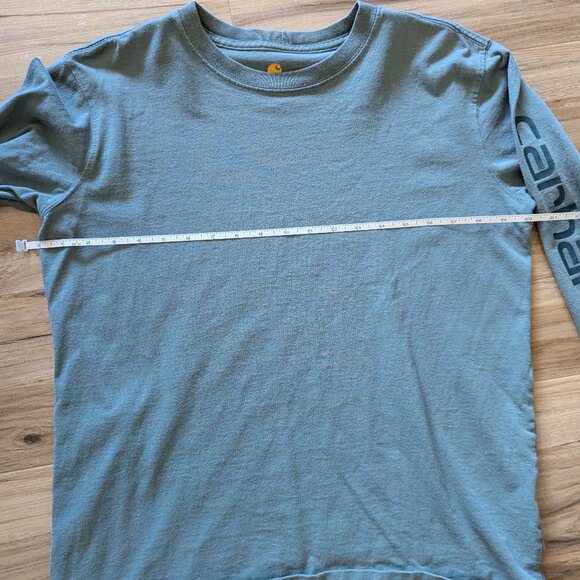 Carhartt Green/gray Two-tone Long Sleeve Shirt, M - Picture 4 of 5